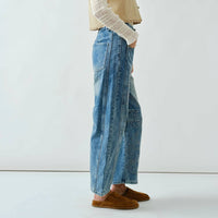 Aaron & Amber - Pressed Flower Barrel Jeans