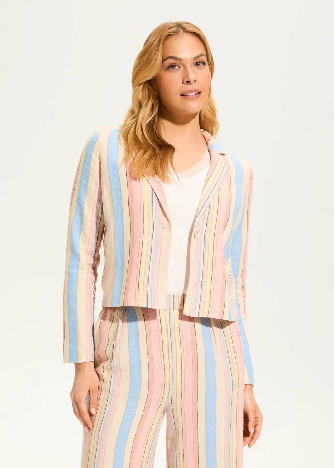 Fdj - Yvette Yarn Dye Crop Blazer