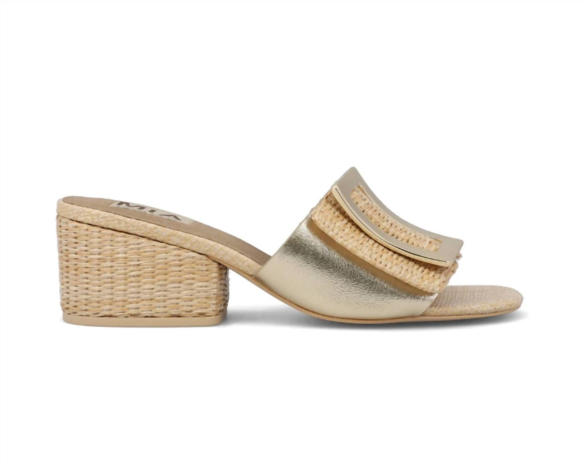 MIA Women's Idania Sandal in natural - women's sandal - detail view