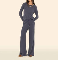 XIRENA Theo Long Sleeve Top in grey smoke - women's long sleeve top