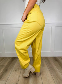 Davi & Dani - High-rise Cotton Blend Barrel Jeans