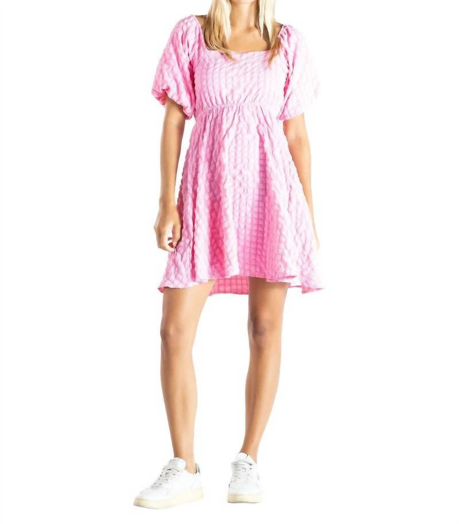 Simply Southern - Textured Puff Sleeve Dress