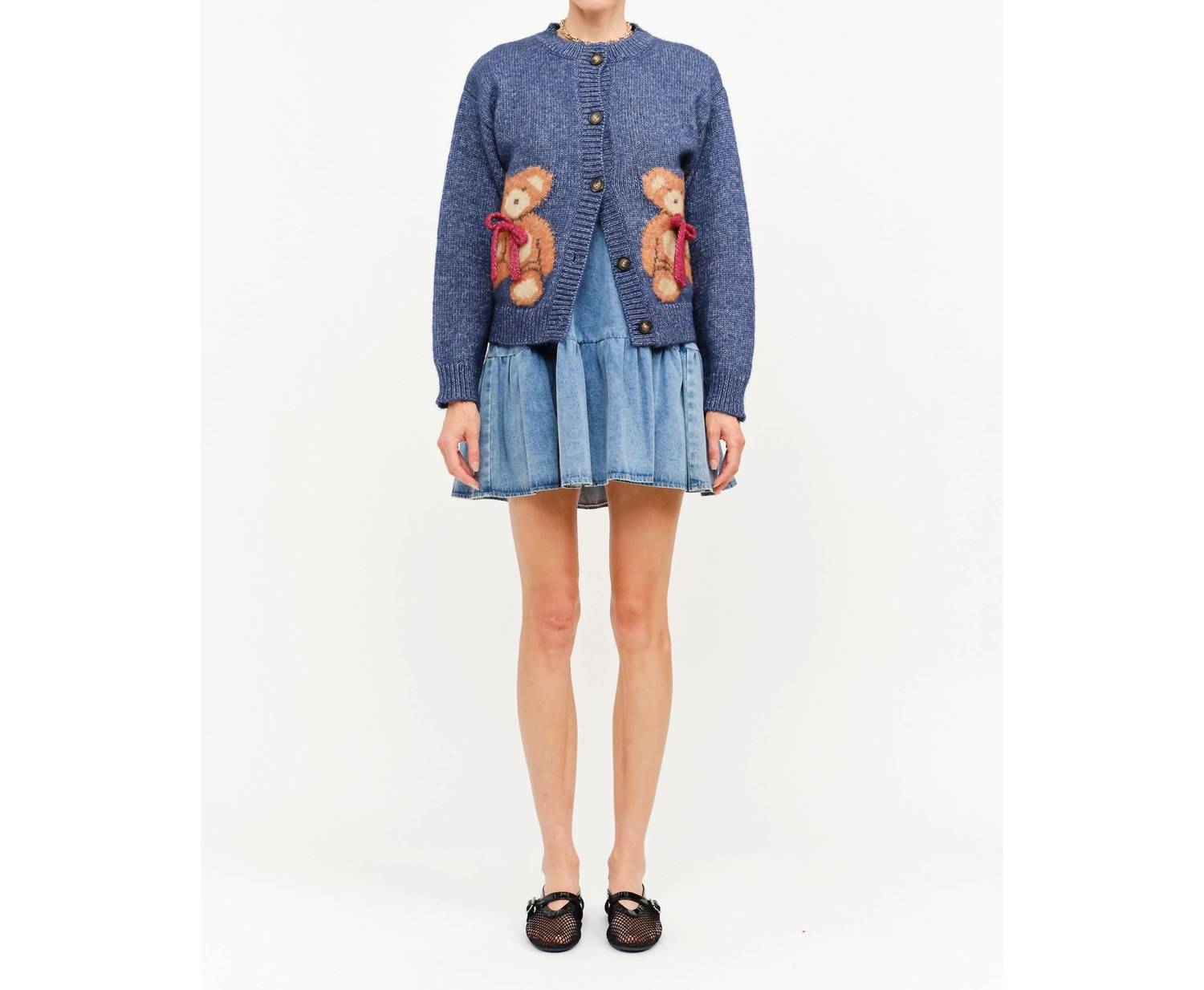 Sofie The Label - Teddy Button Front Cardigan