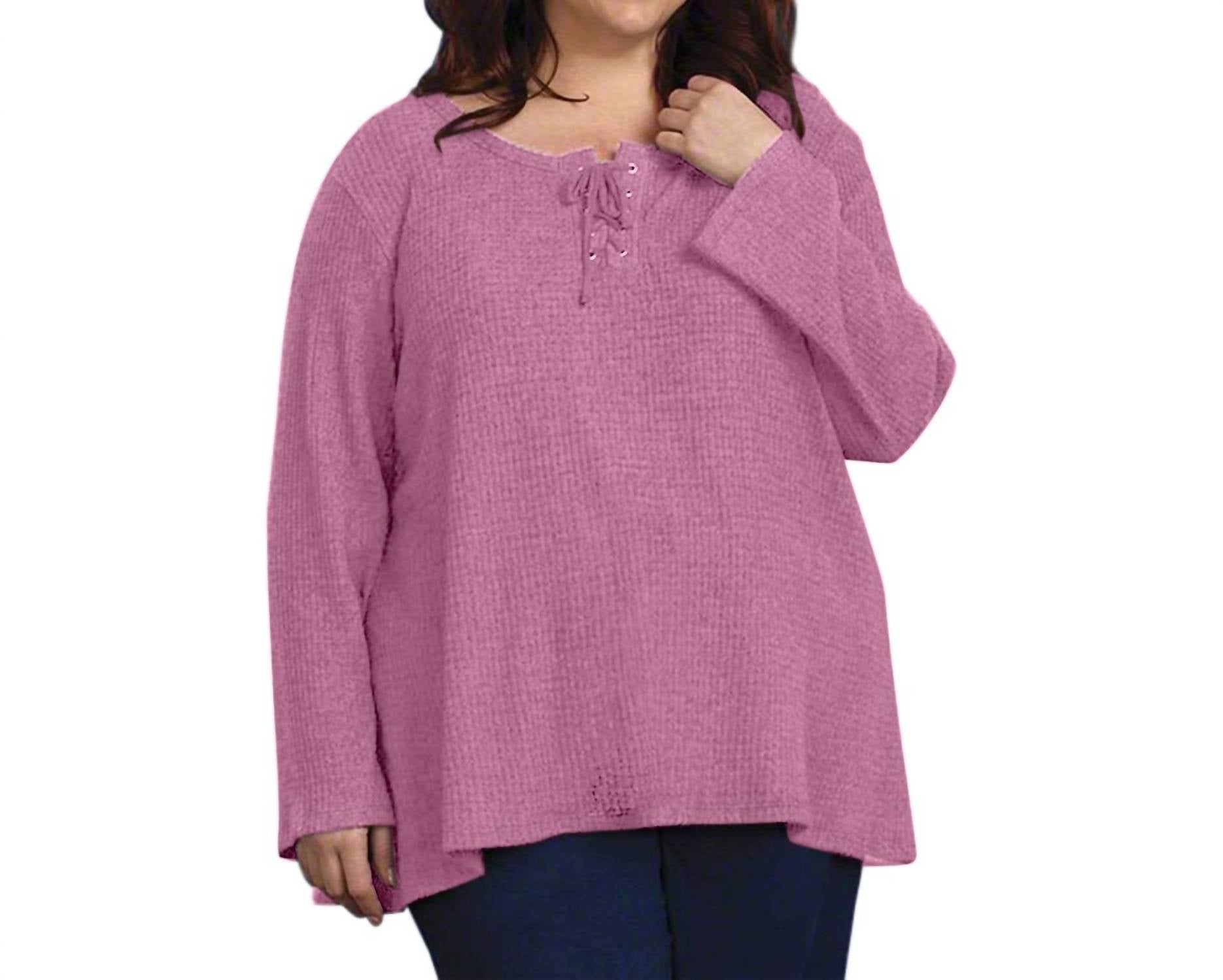 On The Plus Side - Brushed Thermal Top - Plus