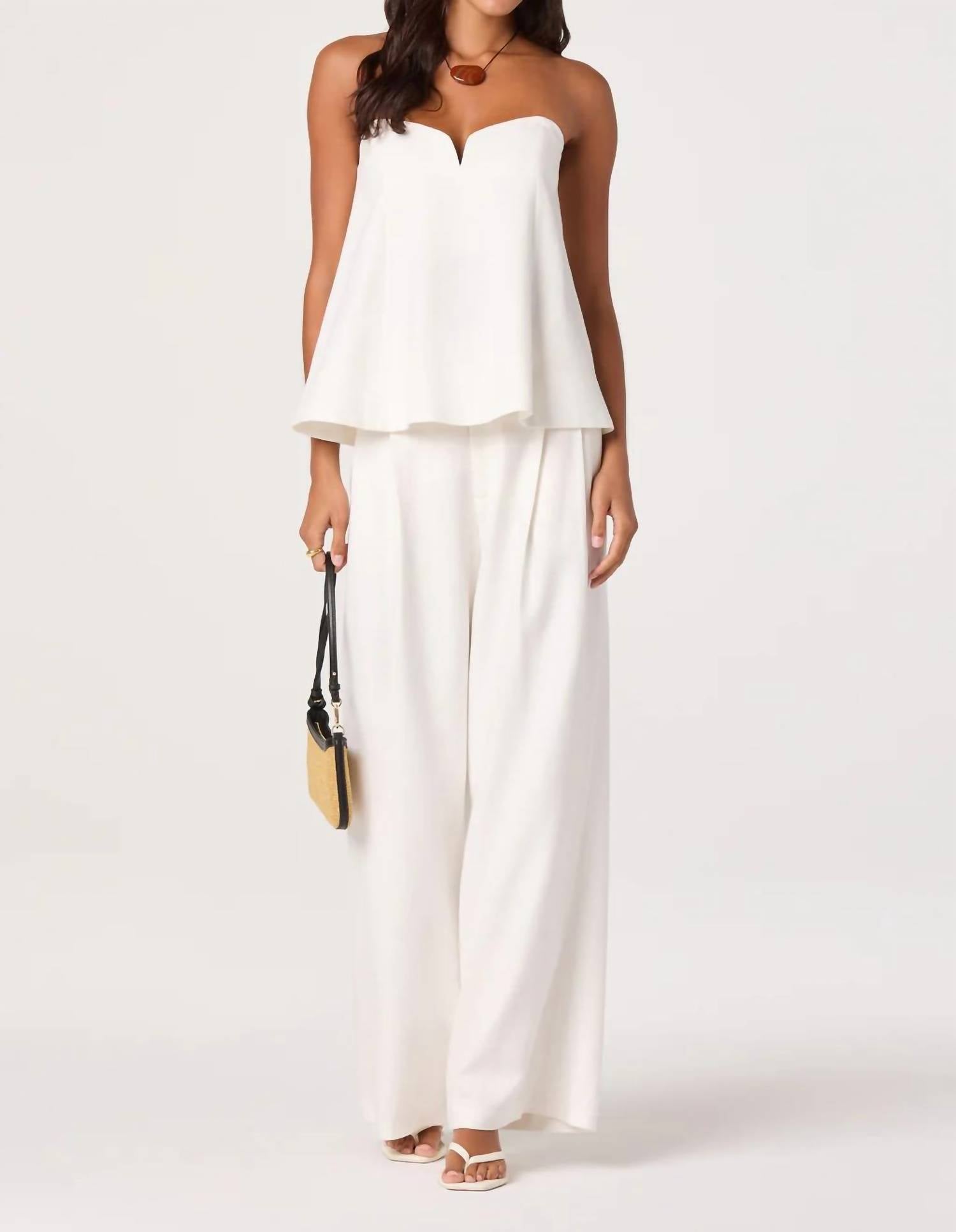 Astr - Women's Talulla Wide Leg Linen Pant