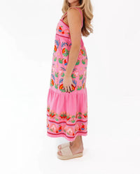 J.Marie - Embroidered Landon Midi Dress
