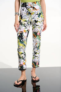 Joseph Ribkoff - Floral High-waisted Trousers