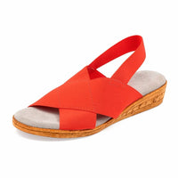 Charleston Shoe Co. - Women's Atlantic Solid Sling Back Stretch Sandal