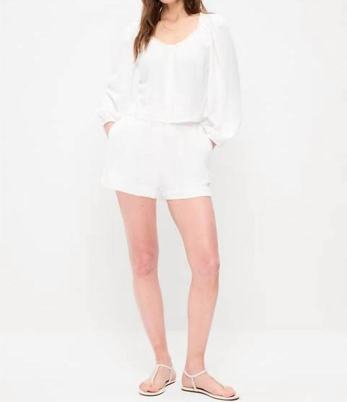 Before You - Linen High Waisted Shorts