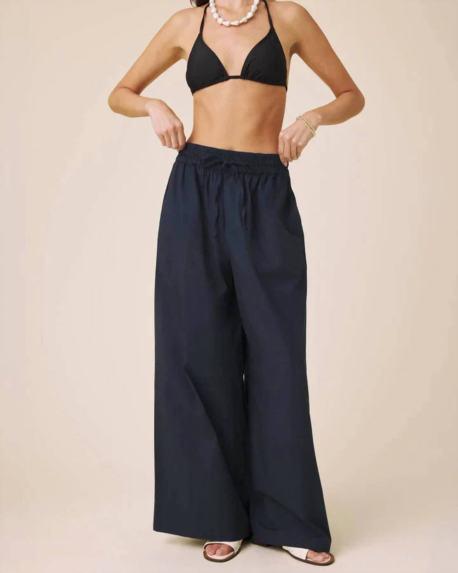 Splendid - Mallory Poplin Wide Leg Pants