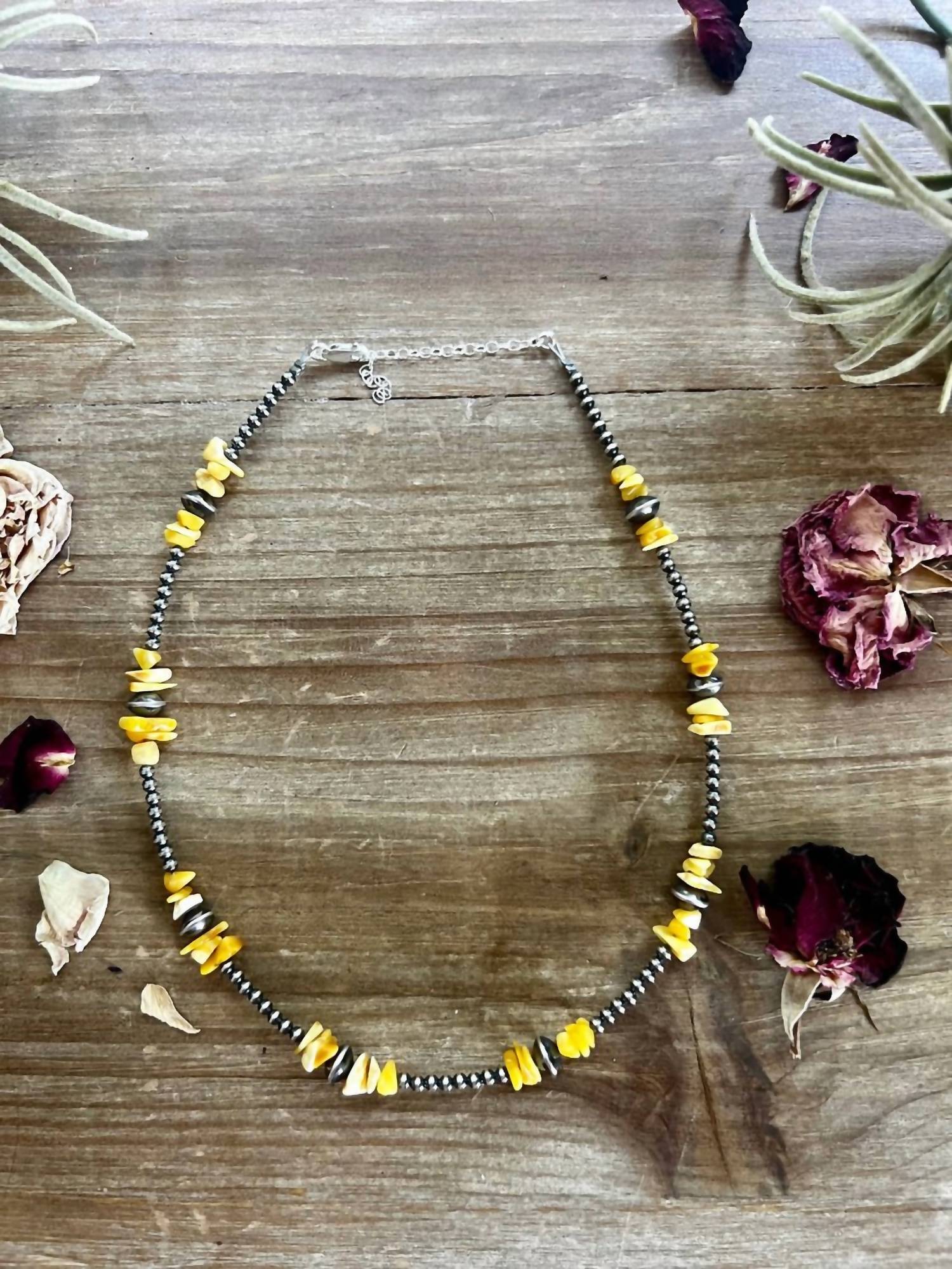Deadwood - Women's Ashley Pearl & Amber Necklace