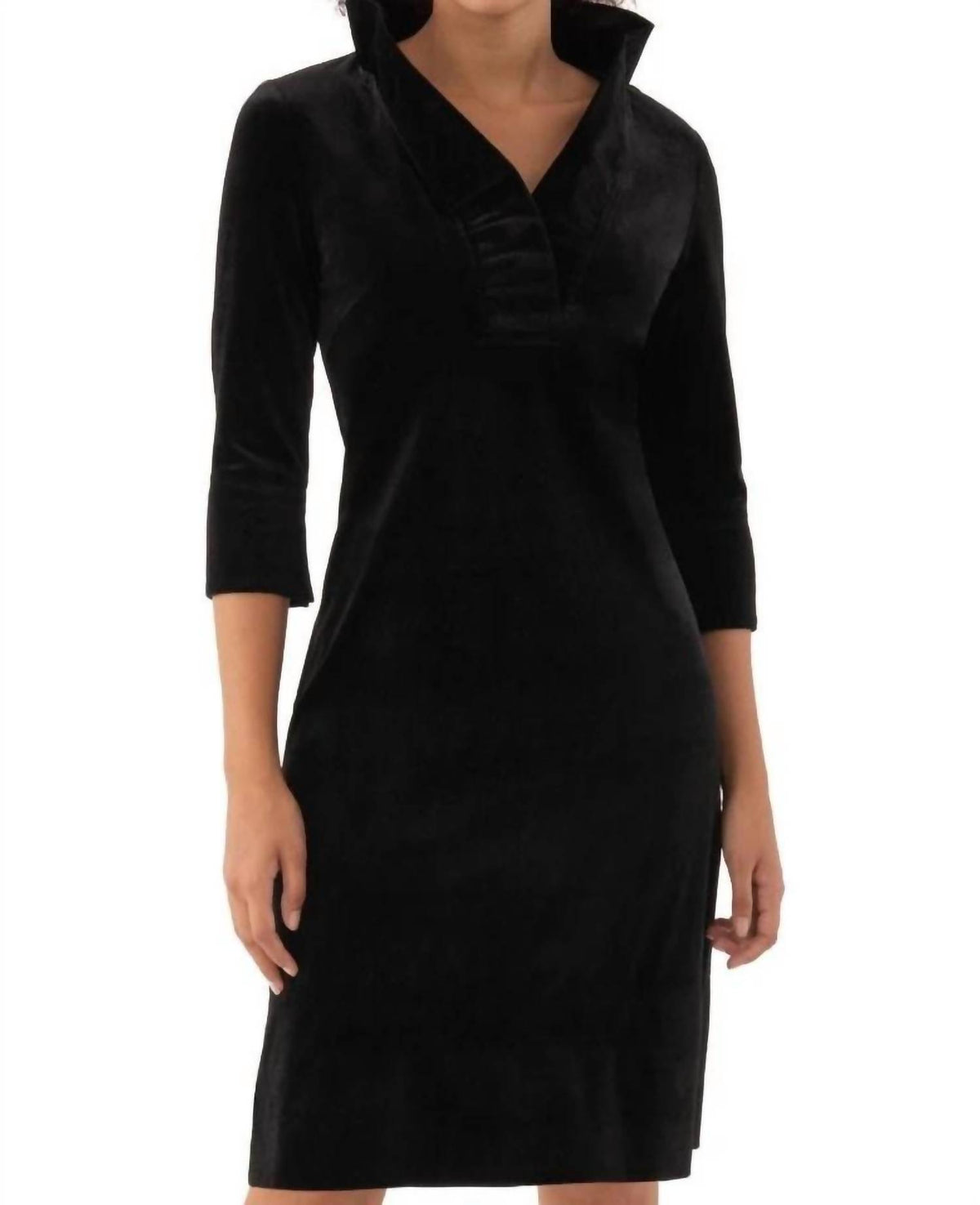Gretchen Scott - Ruffle Neck Dress