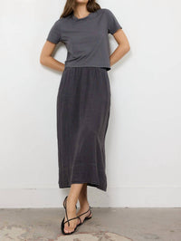 LAmade DAMIEN BOXY TEE in moonberry - women's t-shirt