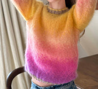 Rose Carmine - O Tie & Dye Sweater
