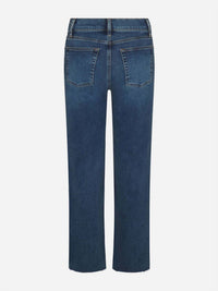 FRAME Mellow Stretch Denim Wide Leg Jeans in canal raw after - women's jeans - view 5