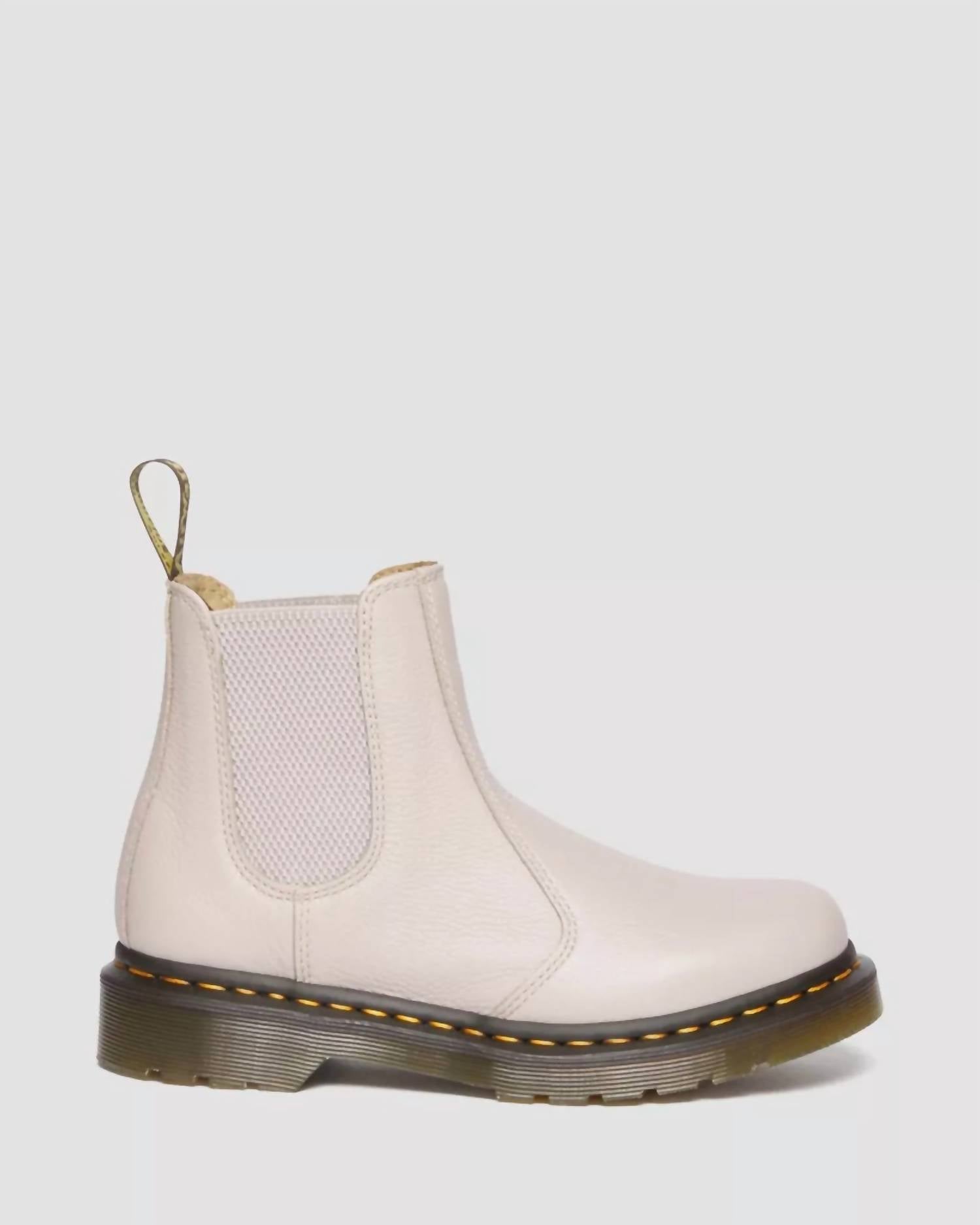 Dr. Martens Women's Virginia Leather Chelsea Boots in taupe - women's shoe