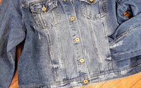 Curve Market - Women's Distressed Jacket - Plus