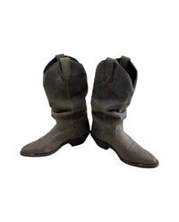 Double-H Boots Men's Slouch Leather Western Cowboy Boots in classic brown - men's boots