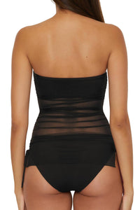 Becca - Bandeau Tankini Pull On Swimsuit Top