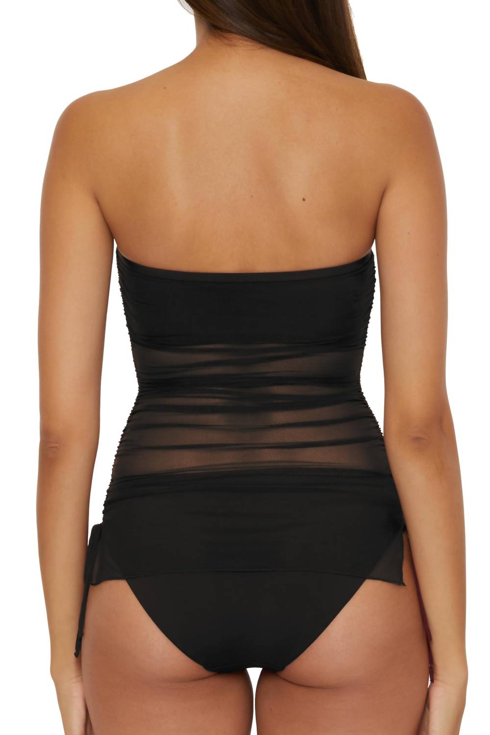 Becca - Bandeau Tankini Pull On Swimsuit Top