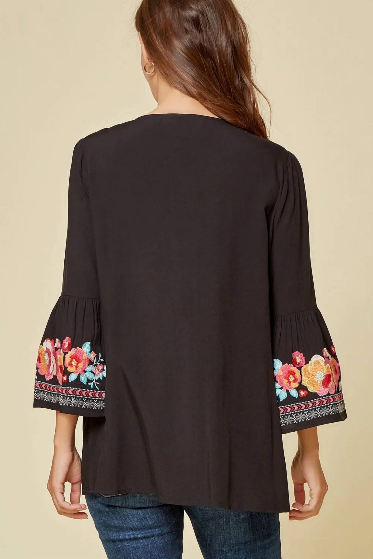 Andree By Unit - Penelope Embroidered Bell Sleeve Top