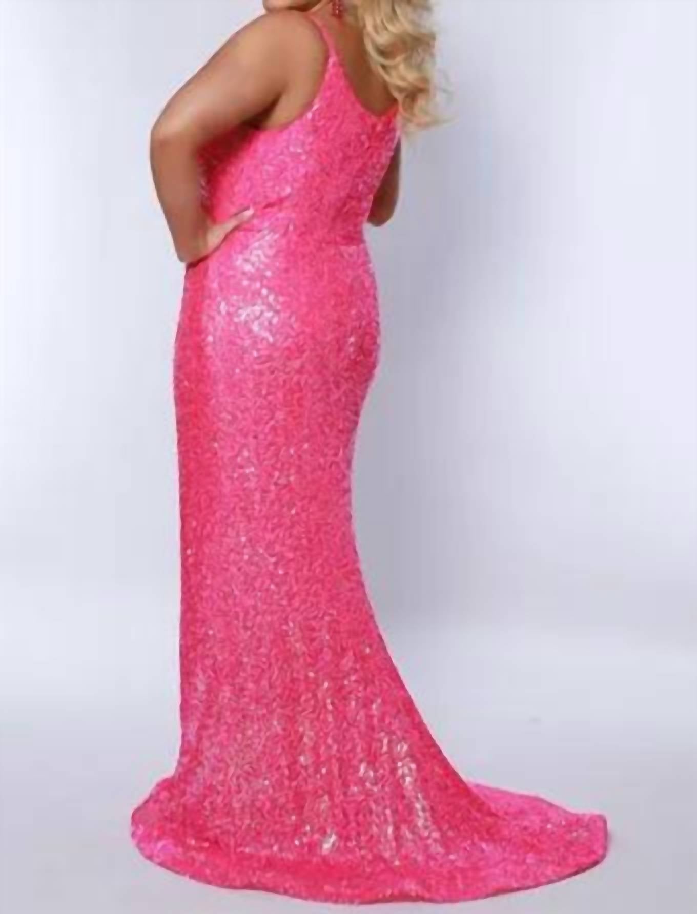 Johnathan Kayne - Sequined Fitted Maxi Dress