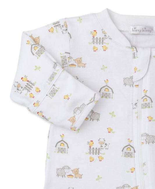 Kissy Kissy - Unisex Infant Farmyard Frolic Zipper Footie