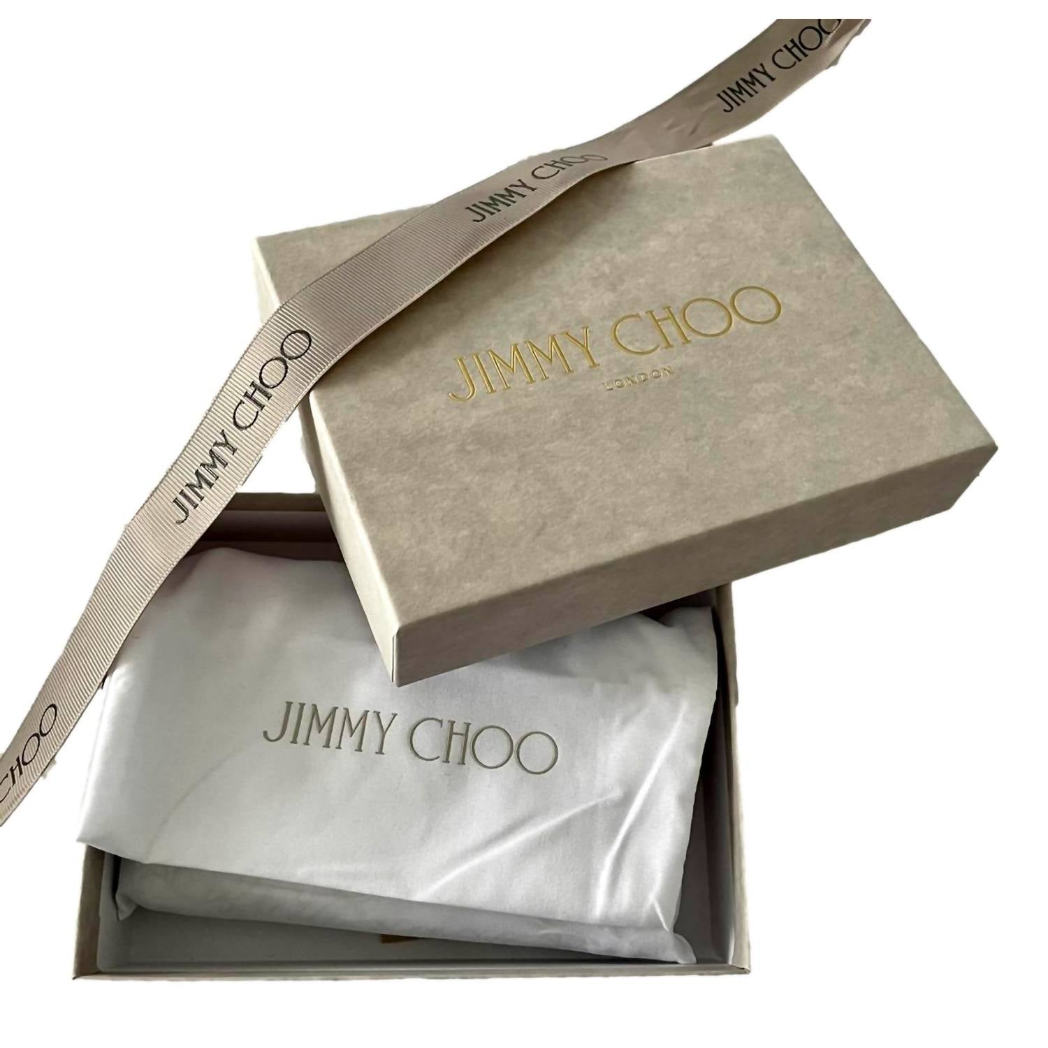 Jimmy Choo - Women's Farone Leather Card Case Folding Wallet