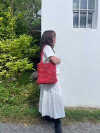Frnch - Women's Carlina Woven Shoulder Bag