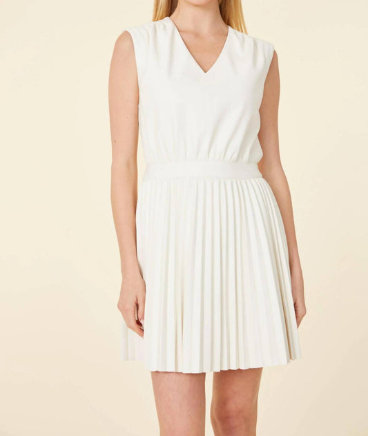 Dolce Cabo - Pleated Leather Dress