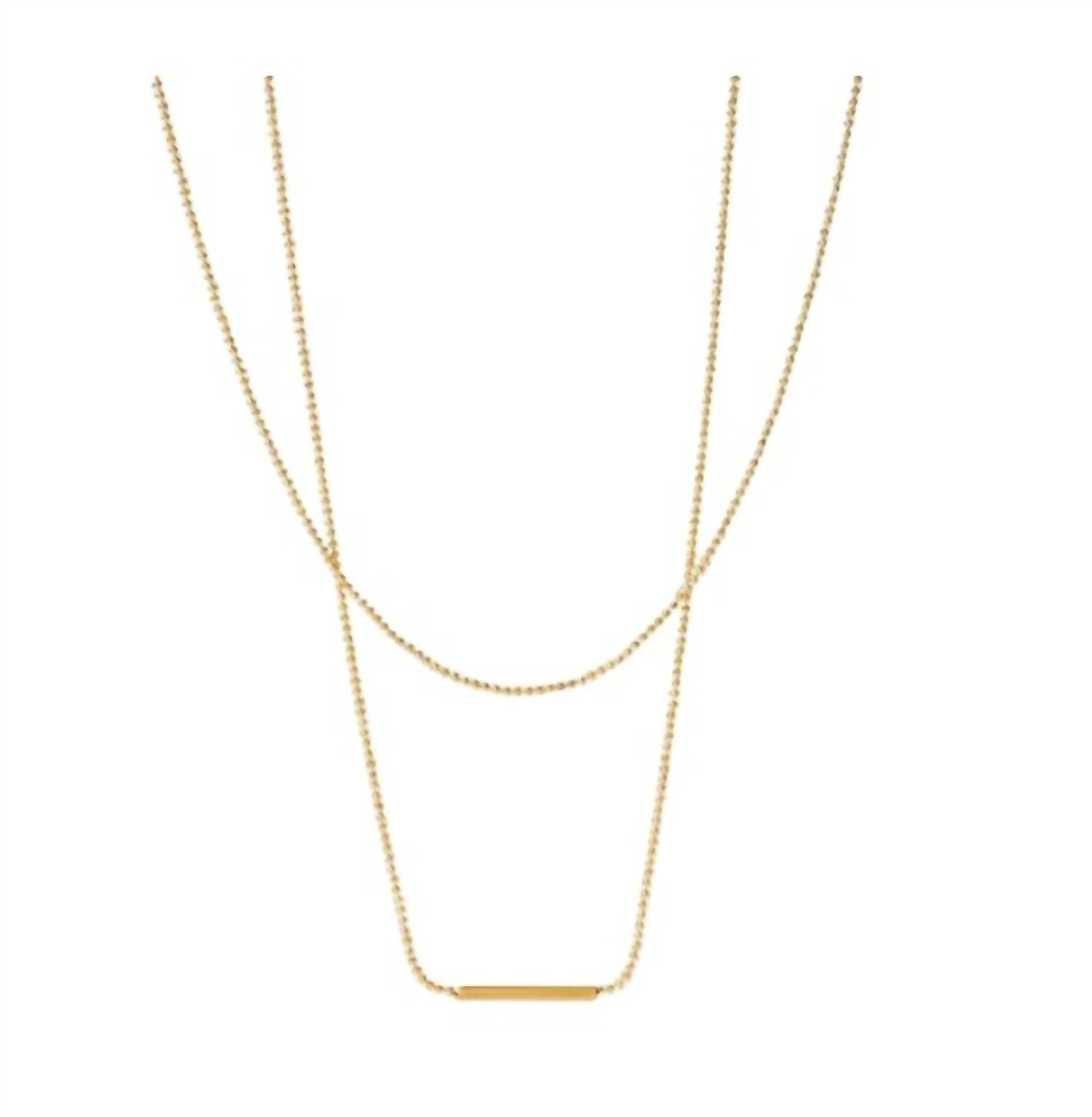 Katie Rae Collection - Women's Dainty Bar Necklace