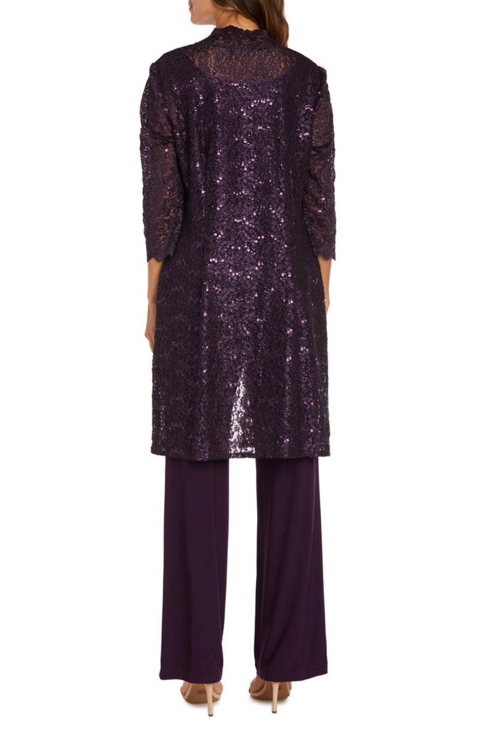 R&M Richards - Lace 3/4 Sleeve 3-piece Pants Set