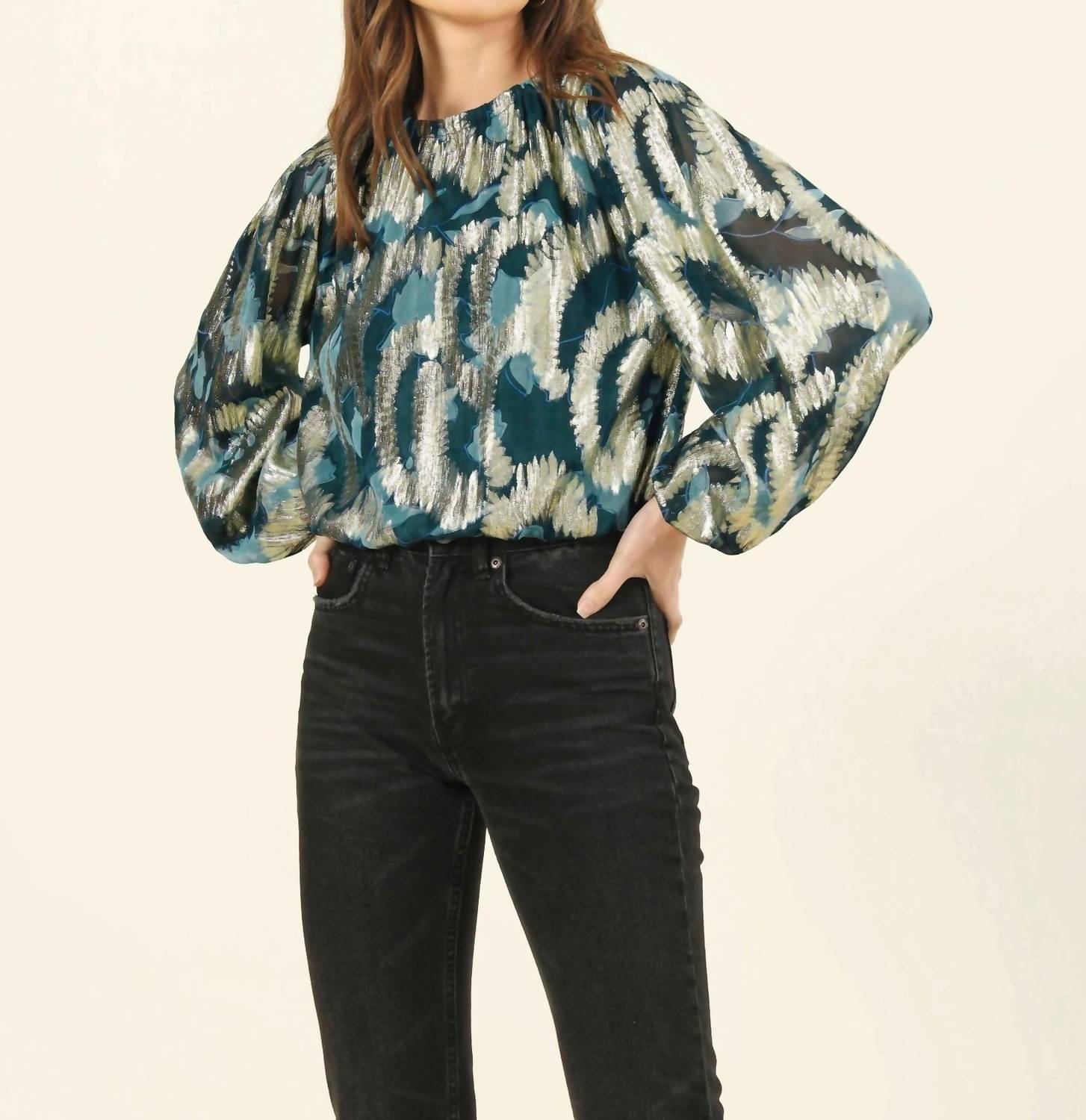 Omika - Ayla Crew Neck Blouse
