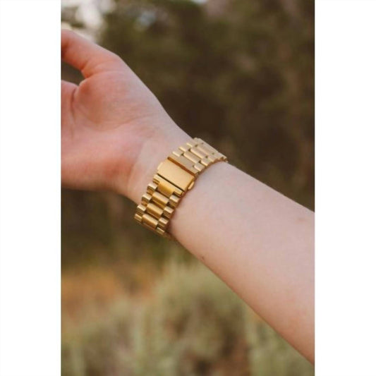 Andi - Women's Wide Stainless Steel Apple Watch Band