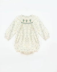 Belan.J - Girl's Lila Verde Long Sleeve Romper