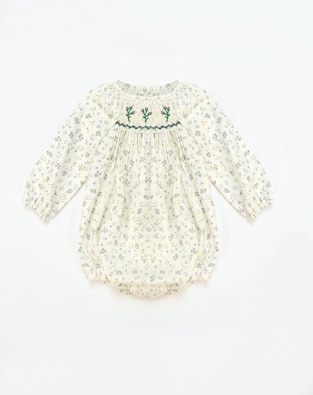 Belan.J - Girl's Lila Verde Long Sleeve Romper