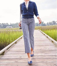 Spartina 449 - Maren Kick Flare Pant Marsh Boardwalk Ikat Geo