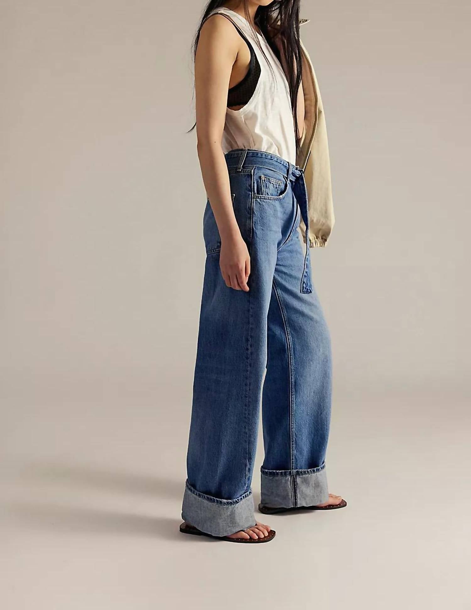 Free People - East Bay Cuffed Jeans