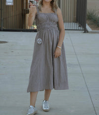 Needii - Gingham Smocked Sundress