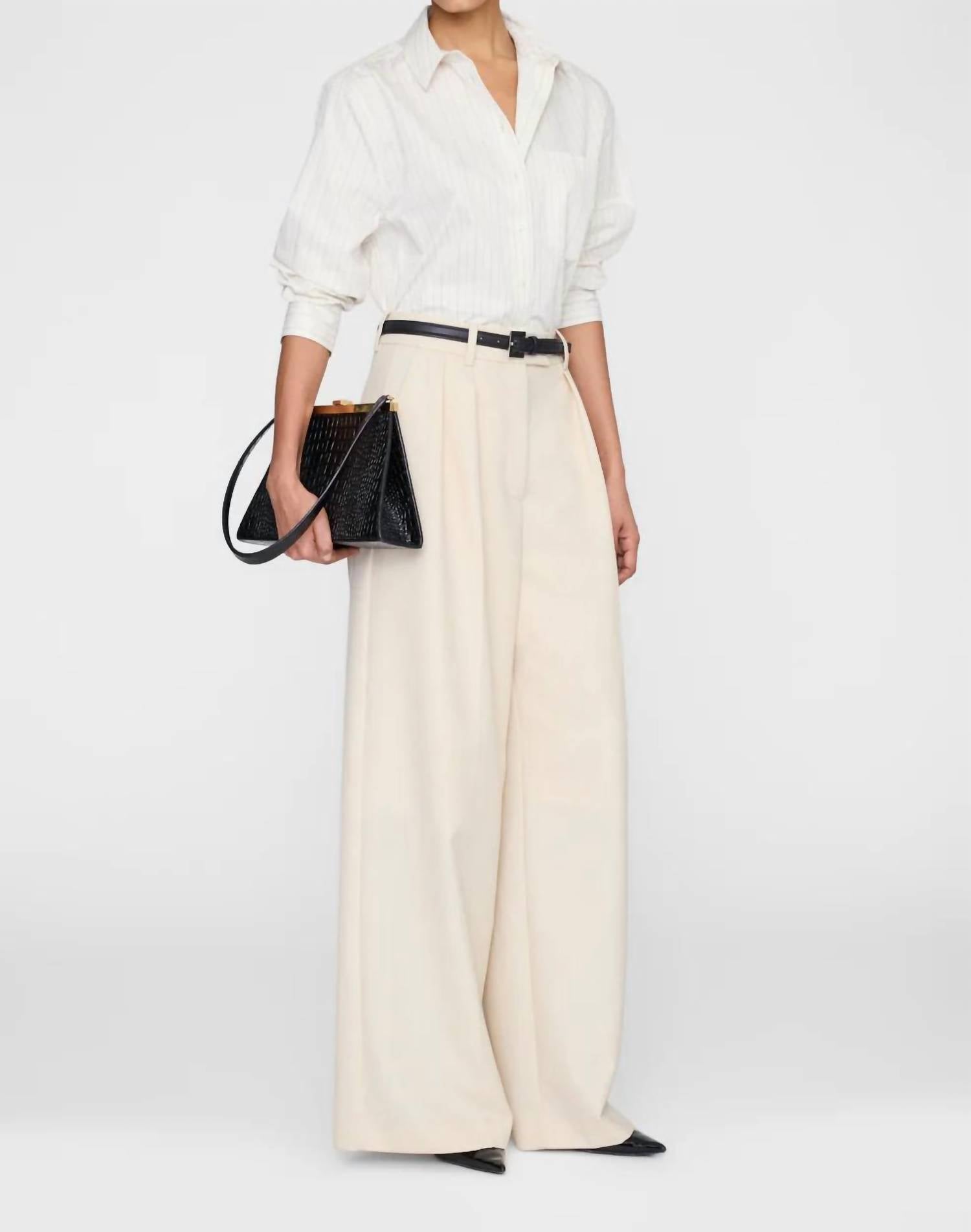 Anine Bing - Women's Essie Cropped Shirt