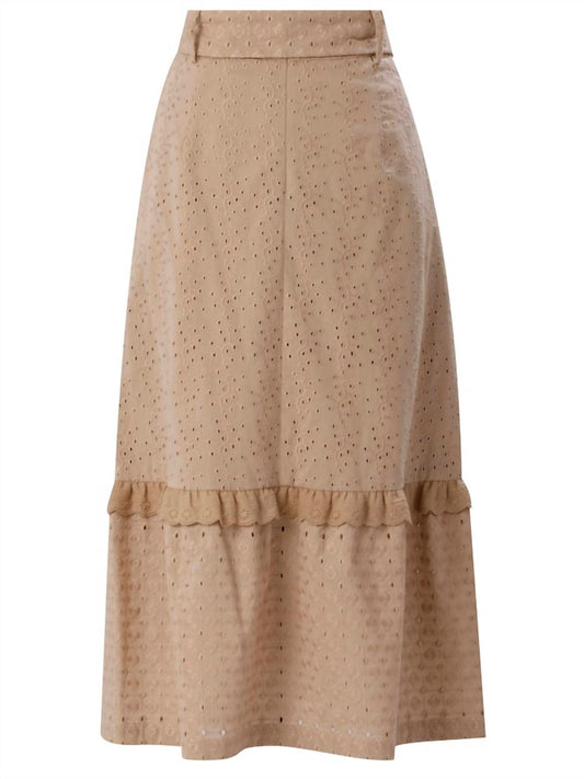 Emily Lovelock - Margaret Eyelet Midi Skirt