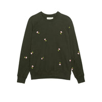 The Great. - College Sweatshirt With Embroidered Roses