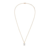 Diana M Jewels - Lab-grown Cushion-cut Diamond Pendant Necklace - 1.00 Ct On Solid Bail - Delicate