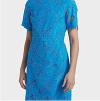 ELIE TAHARI Lace Over Butterfly Dress in aqua - women's dress - alternate view