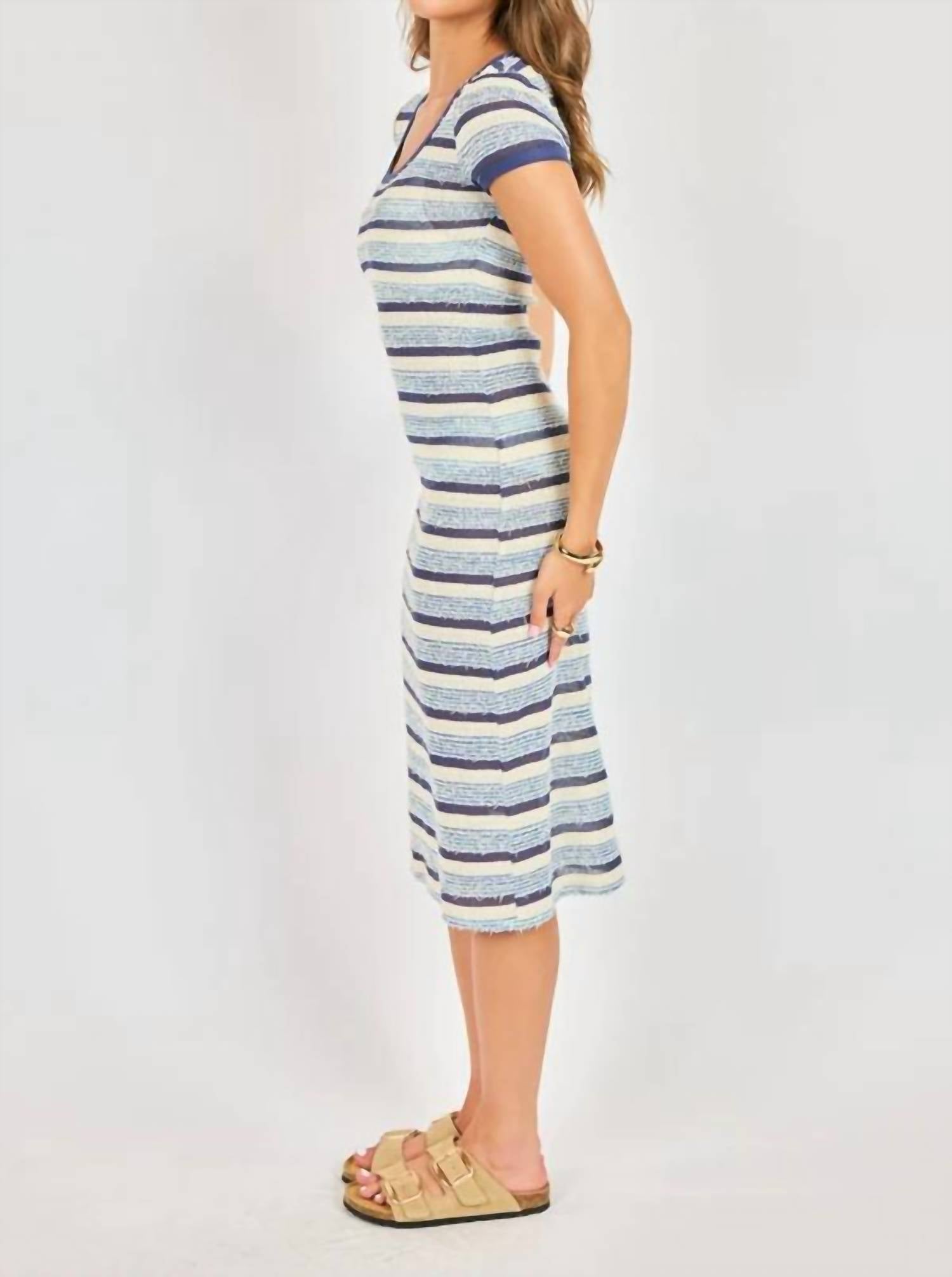 Sadie & Sage - Beach Stripe Textured Dress