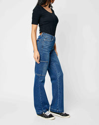 Judy Blue - High Waist Wide Leg Cargo Jeans