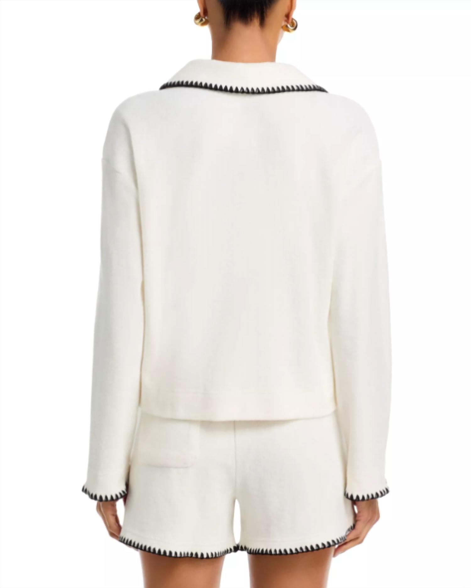 Rails - Cati Whipstitch Terry Polo