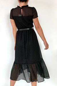 124 Voltaire - Swiss Dot Chiffon Dress