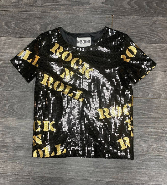 Moschino - Sequin Top "ROCK N ROLL"
