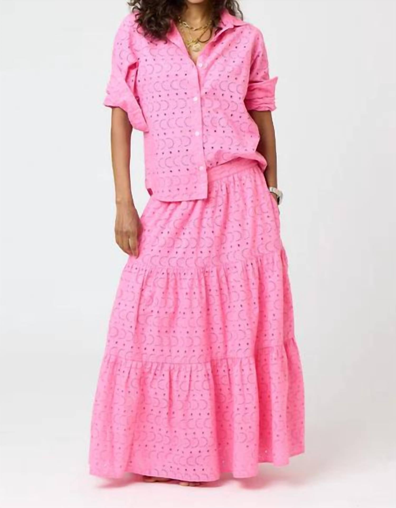 Kerri Rosenthal - Pia Eyelet Button Up Shirt
